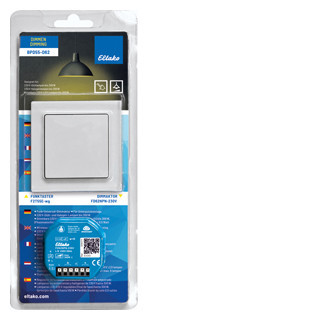 Eltako Funk Blisterpack Blisterpack Draadloos dimmen, led dimactor met pulsdrukker