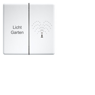 Eltako Funk toebehoren Doppelwippe FÜR funktaster 60x60mm, schweizer design
