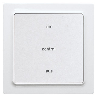 Eltako Funk toebehoren Funk-2-kanal-zentralsteuertaster polarweiß glänzend 55x55mm batterie
