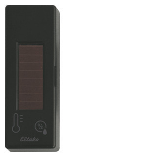 Eltako Funk toebehoren Funk-Temperatur-feuchtesensor mit solarzelle und batterie, anthrazit M