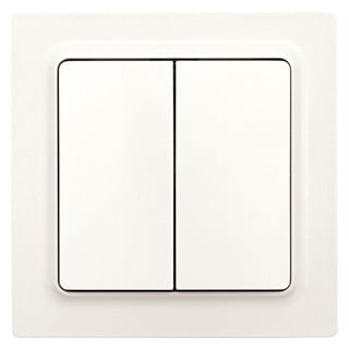 Eltako Funk toebehoren Funktaster Polarweiß matt 55x55mm batterie- und leitungslos mit doppe