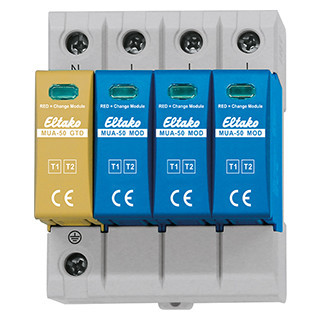 Eltako MUA serie Modulaire Din-rail overspanningsbeveiliging T1 T2 T3