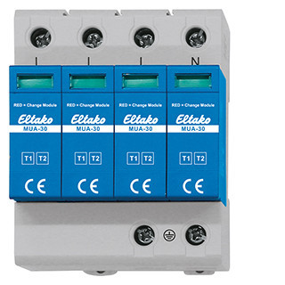Eltako MUA serie Modulaire Din-rail overspanningsbeveiliging T1 T2 T3