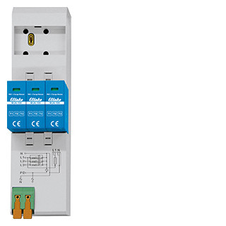 Eltako MUA serie Modulaire Din-rail railkoper overspanningsbeveiliging T1 T2 T3