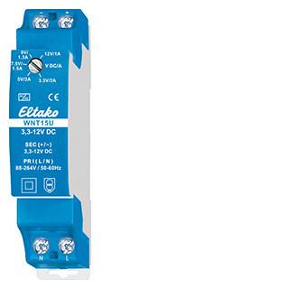 Eltako Voeding 15-serie Universele Schakelende voeding. met 5 instelbare uitgangsspanningen