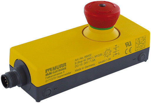 Murrelektronik miscellaneous Emergency Stop with 2 positive opening contacts in A ip65 enclosure