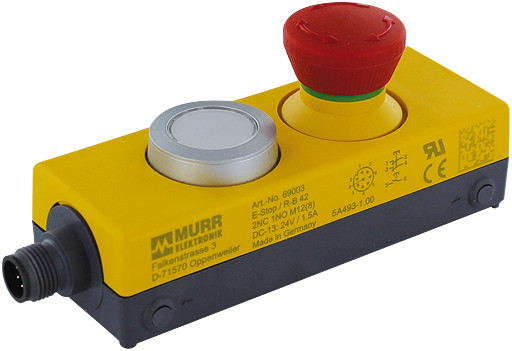 Murrelektronik miscellaneous Emergency Stop with 2 positive opening contacts in A ip65 enclosure