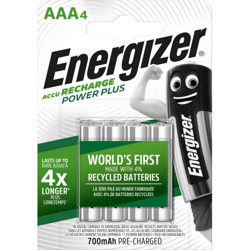 Energizer Oplaadbare batterij power plus 1.2V 700mah nikkel-metaal-hydride 44.5MM