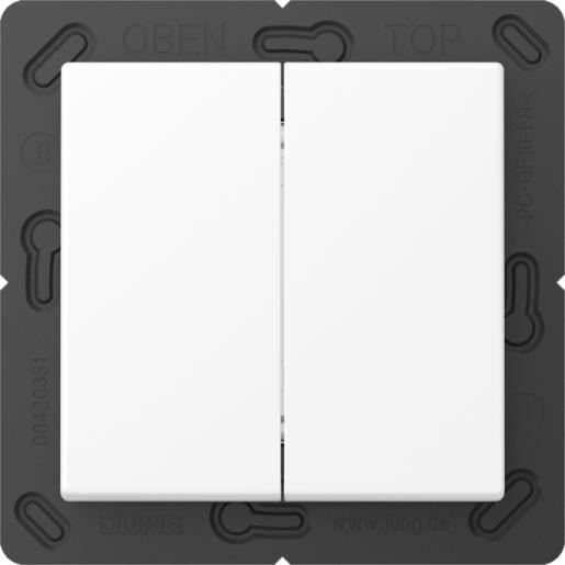 Jung Enocean radiografische wandzender 4-kanaals A range sneeuwwit mat