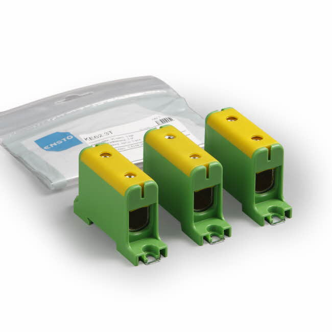 Ensto AFTAKKLEM Clampo Pro aansluitklem al/cu 16-95 MM² - groen/geel - T
