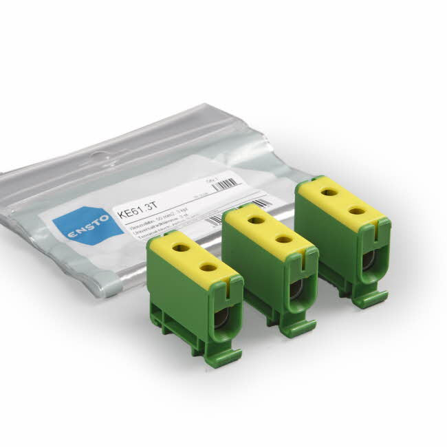 Ensto AFTAKKLEM Clampo Pro aansluitklem al/cu 2,5-50 MM² - groen/geel - T