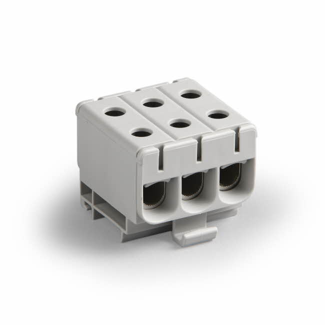 Ensto AFTAKKLEM Clampo Pro drievoudige aansluitklem al/cu 2,5-50 MM² - grijs