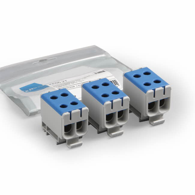 Ensto AFTAKKLEM Clampo Pro dubbele aansluitklem al/cu 2.5-50 MM² - blauw - T