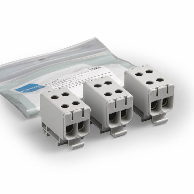 Ensto AFTAKKLEM Clampo Pro dubbele aansluitklem al/cu 2.5-50 MM² - grijs - T