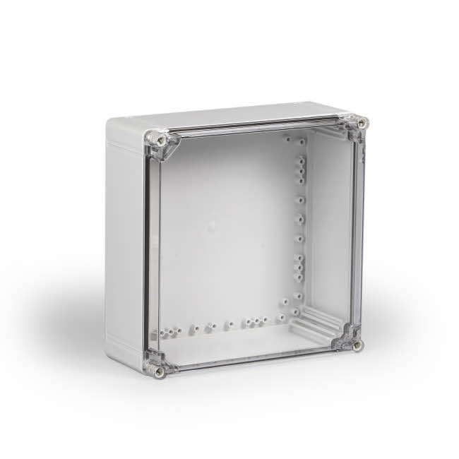 Ensto KLEMMENKAST Cubo O abs rondom blind 300x300x132 MM transparant deksel