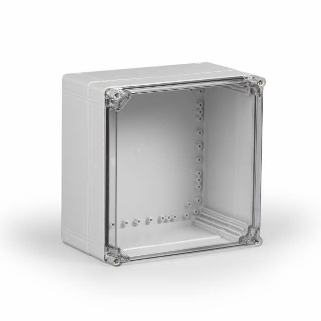 Ensto KLEMMENKAST Cubo O abs rondom blind 300x300x187 MM transparant deksel