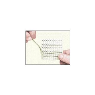 Entrelec Aansluitblok accessoires codering rijgklem horizontaal cijfers wit 6MM