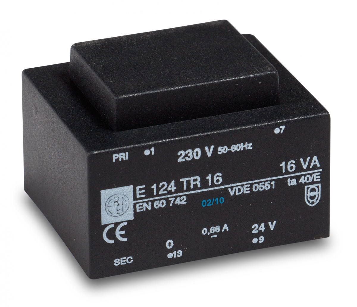 Erea Eénfase veiligheidstransformatoren 1-fase stuurtransformator 230-230V 16,0va 2575