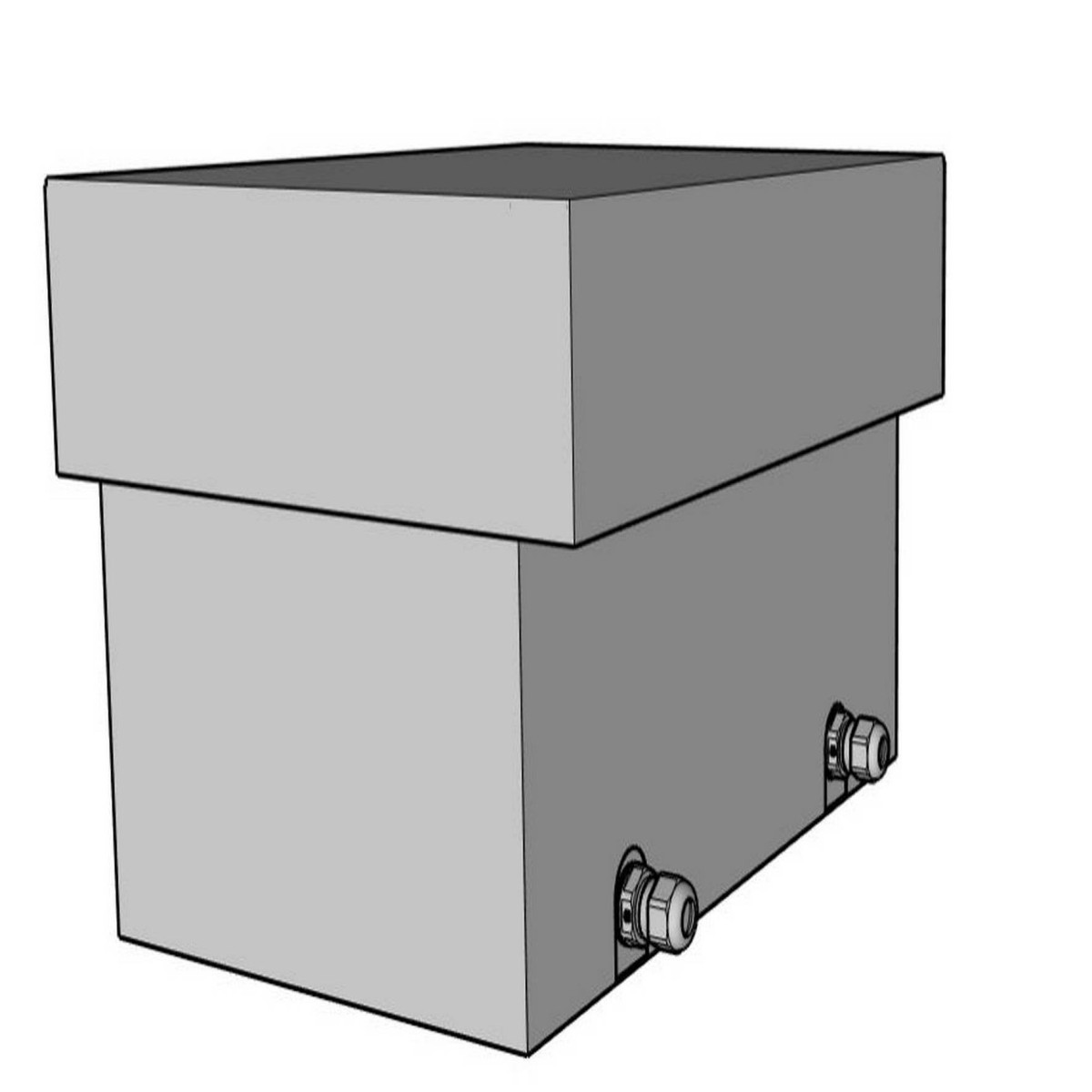Erea IP Beschermingskasten Ip44 - metalen beschermkap - 650x440x450mm
