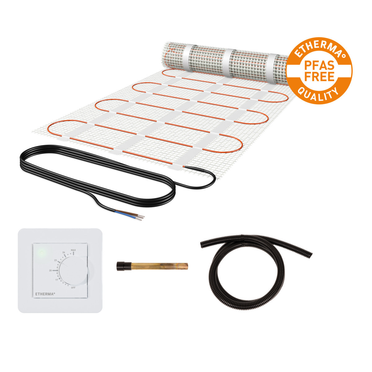 ETHERMA ET-eFLOOR-PRO-S-150 Vloerverwarmingsset 150W/M², pfas vrij, incl. ebasic 3.5M²,