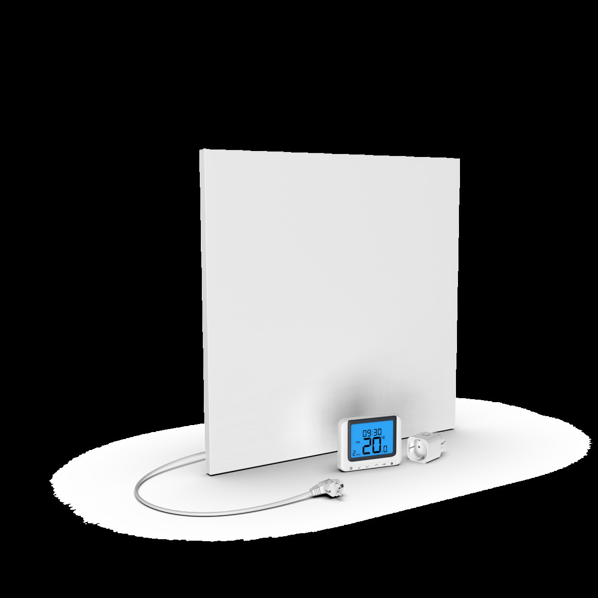 ETHERMA HO-DUO Infraroodpaneel, wand, 59,3x59,3CM, 325W, structuur, wit, RF-reg.