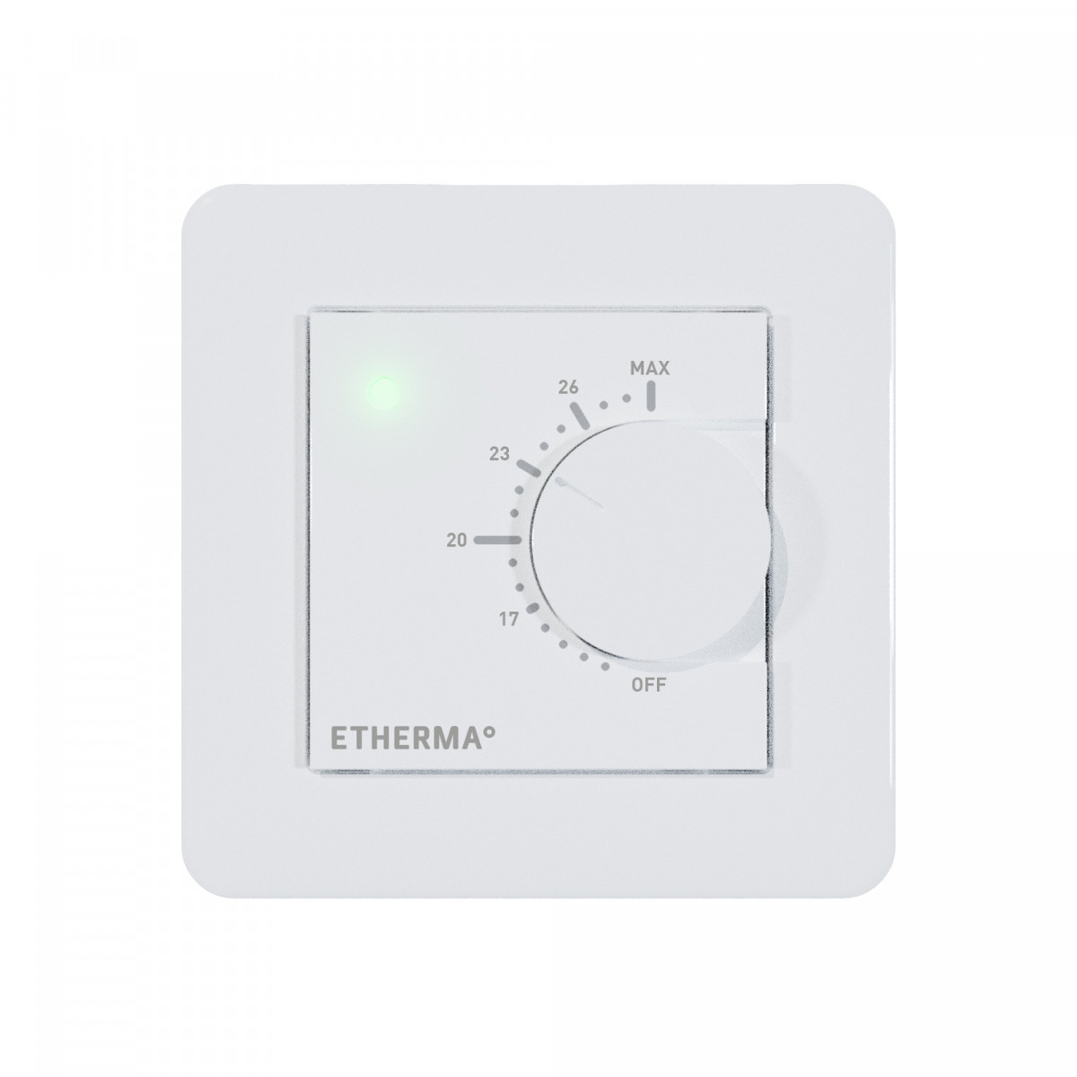 ETHERMA THERMOSTAT Afdekraam & cover in het zwart voor thermostaat ebasic-1
