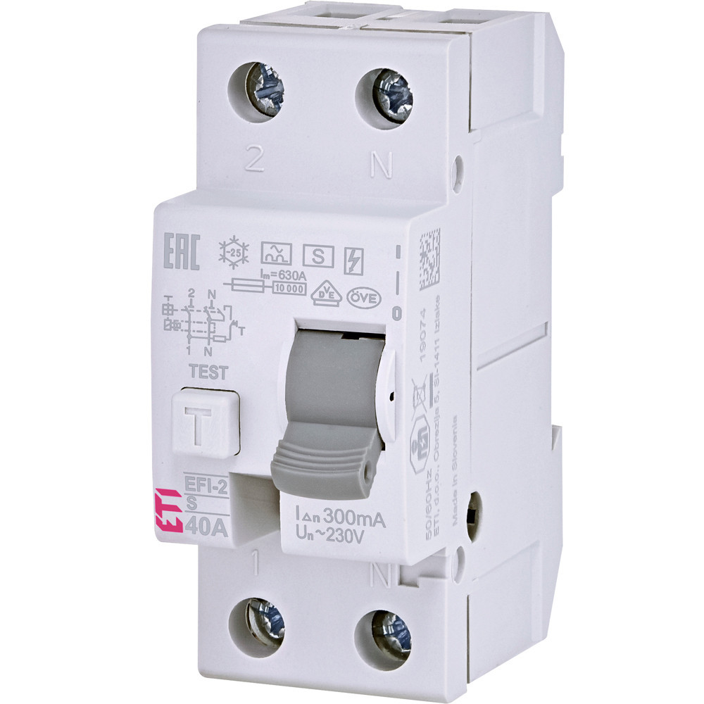 ETI Aardlekschakelaar EFI SEL Aardleksch. sel. efi-2 40a 300ma 2P