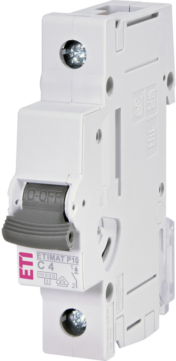 ETI Installatie automaat ETIMAT P10 mat P10 C 4a 1 module 1P 10ka 1901026