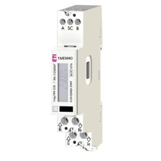 ETI kWh meter 1 Fase KWH-meter 40a so puls 1000imp 1 mod