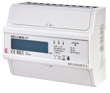 ETI kWh meter 3-Fase KWH-meter 3mod RS-485 rtu 12000imp/KWH