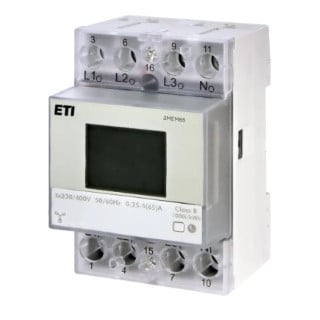 ETI kWh meter 3-Fase KWH-meter 65a RS485 rtu mid 3 mod