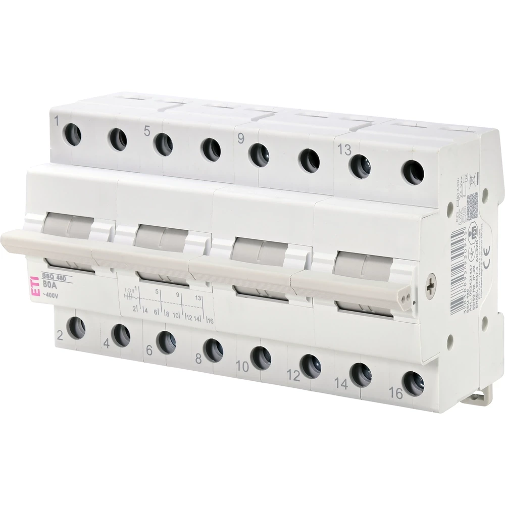 ETI Modulaire omschakelaar Omkeerschak. mod. 4P 80a SSQ480