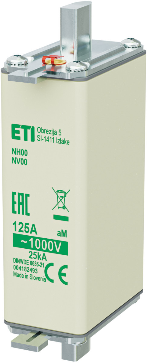 ETI Zekering NH00 aM Zekering NH00/85 am 125a/1000V 4182493