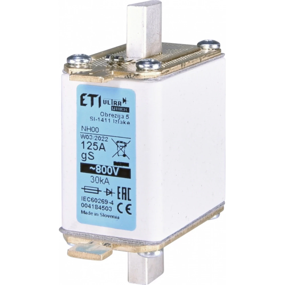 Eti Zekering NH00 GS 100a/800V Eti Zekering NH00 GS 100a/800V