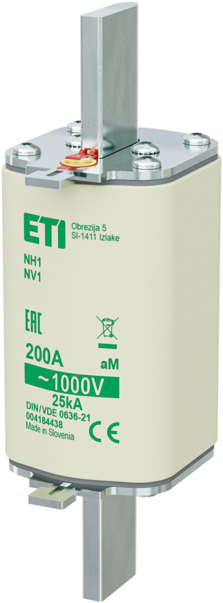ETI Zekering NH1 aM Zekering NH1/85 am 200a/1000V 4184438