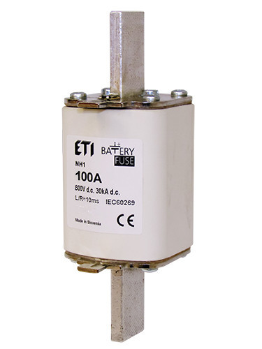 ETI Zekering NH1 gBat Zekering NH1 gbat 100a/800V DC 4723324