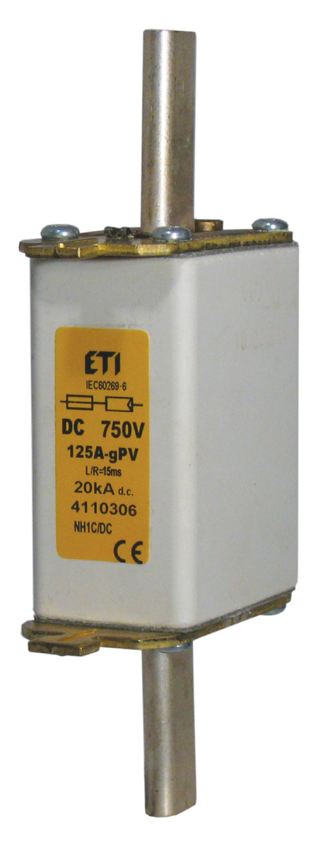 ETI Zekering NH1 gPV Zekering NH1 GPV 32a/750V DC 4110300