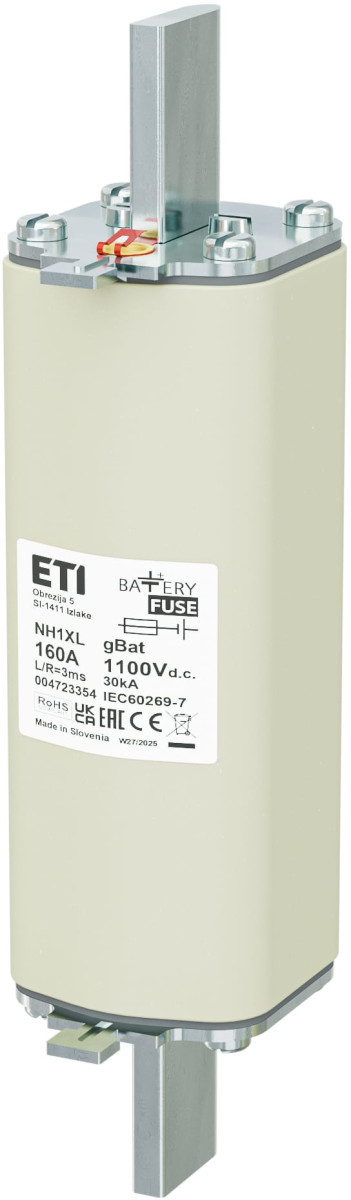 ETI Zekering NH1XL gBat Zekering NH1XL gbat 160a/1100V DC 4723354