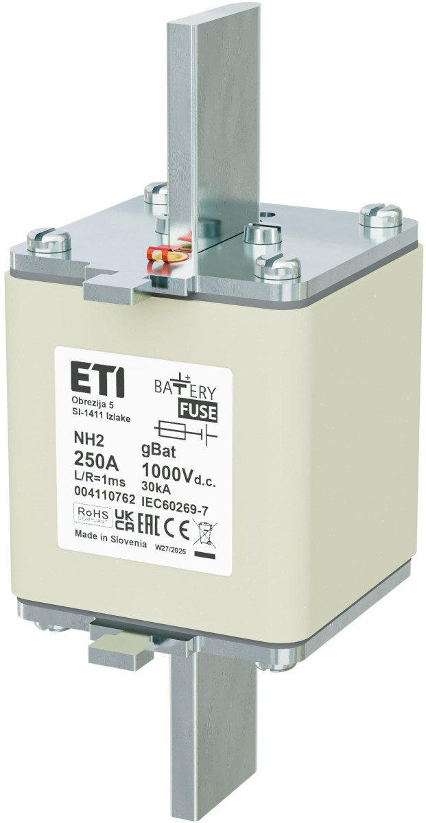 ETI Zekering NH2 gBat Zekering NH2 gbat 250a/1000V DC 4110762