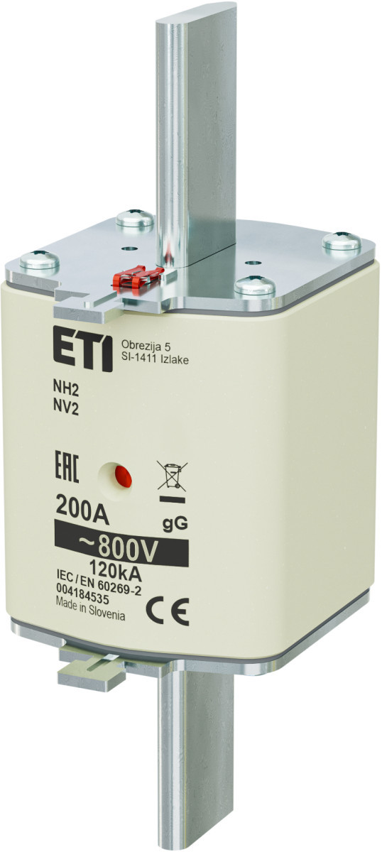 ETI Zekering NH2 gG Zekering NH2 GG 200a/800V 4184535