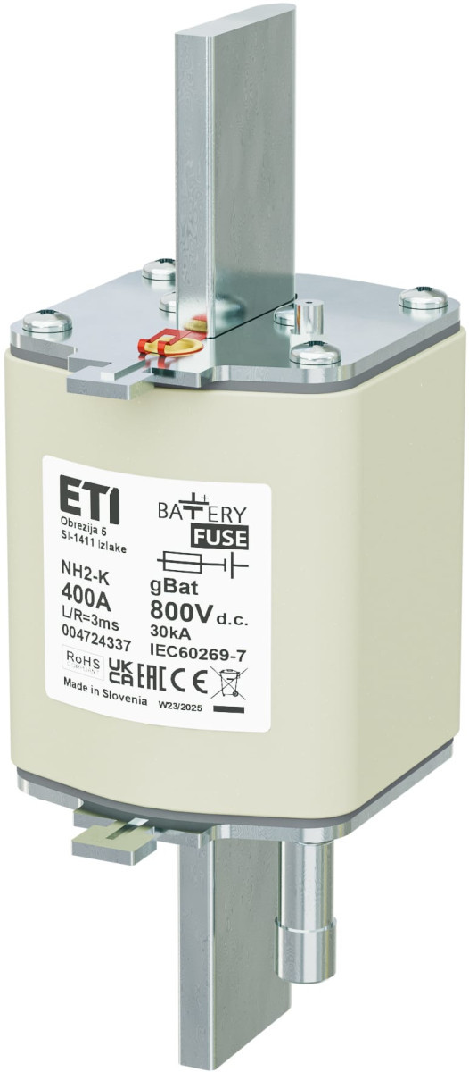 ETI Zekering NH2K gBat Zekering NH2/K gbat 400a/800V DC 4724337