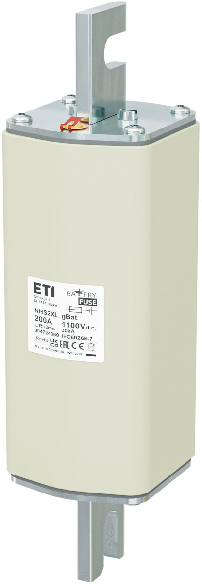 ETI Zekering NH2XL gBat Zekering NH2XL gbat 200a/1100V DC 4724356