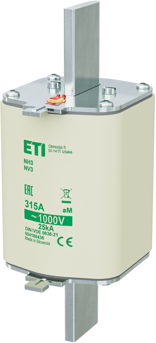 ETI Zekering NH3 aM Zekering NH3/85 am 315a/1000V 4186436