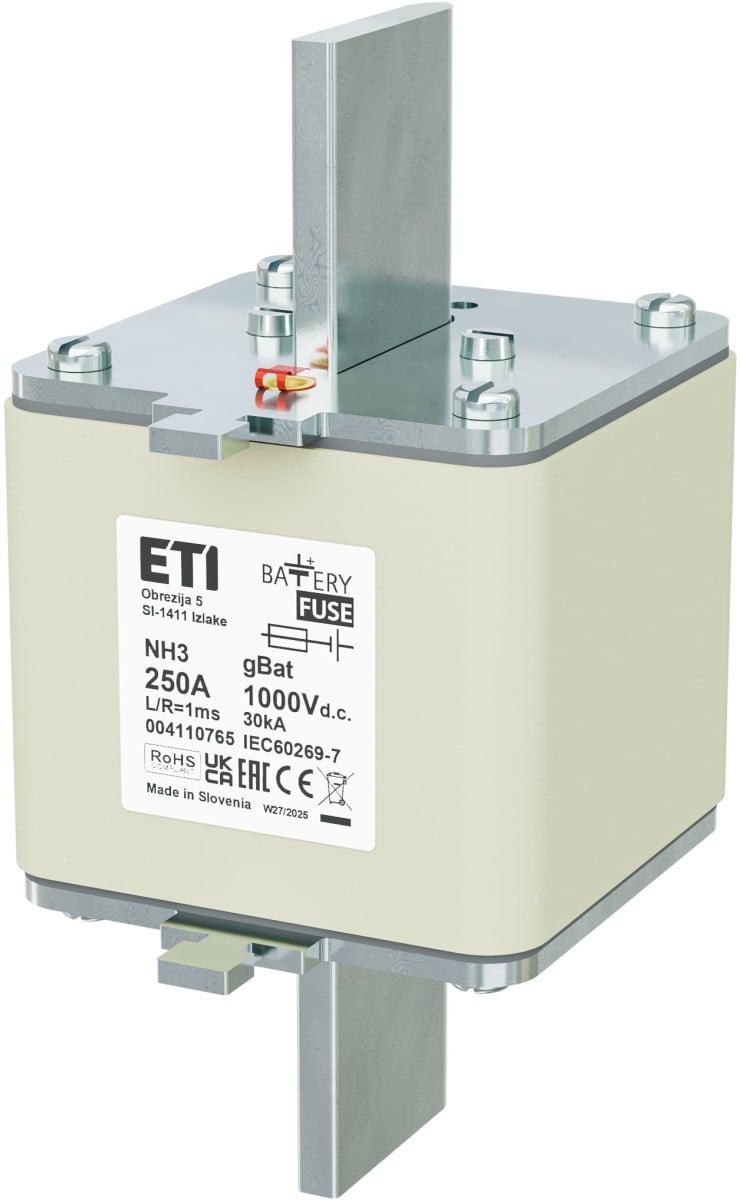 ETI Zekering NH3 gBat Zekering NH3 gbat 200a/1000V DC 4110764