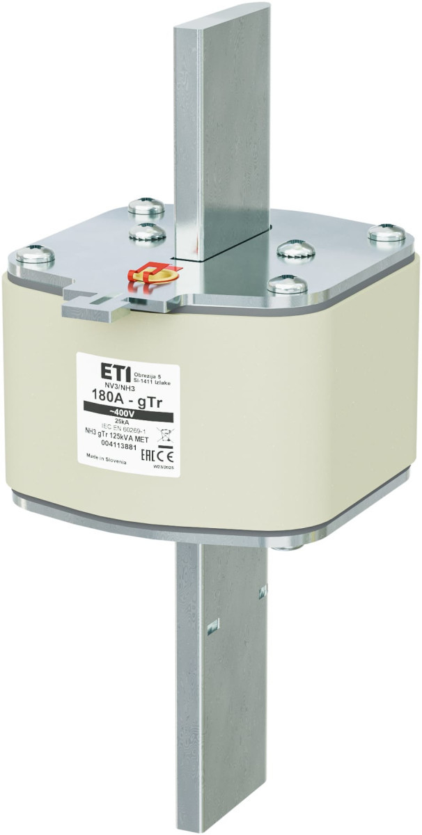 ETI Zekering NH3 gTr Zekering NH3 GTR 180a/400V 125kva met 4113881