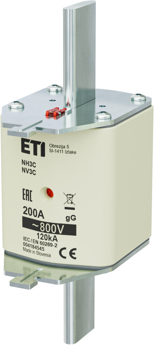 ETI Zekering NH3C gG Zekering NH3C GG 200a/800V 4184545