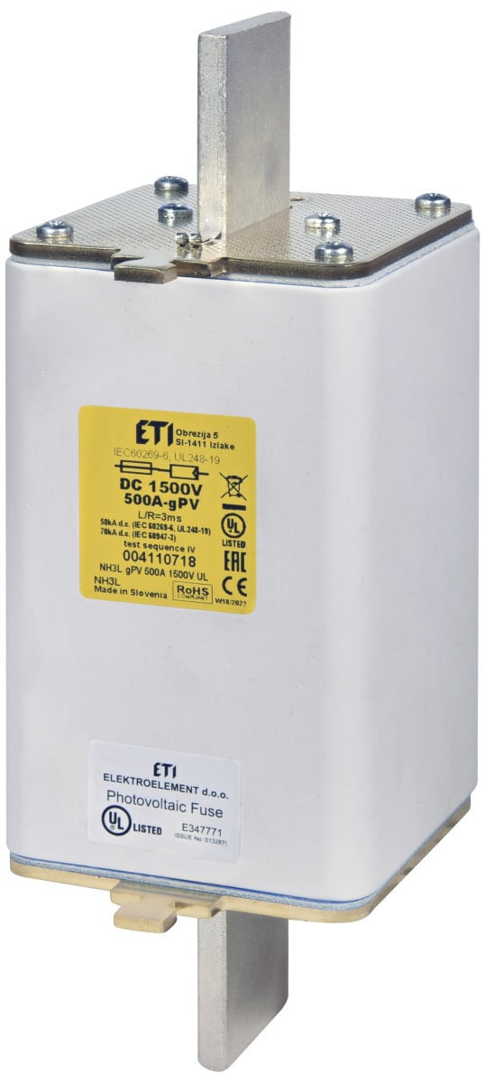 ETI Zekering NH3L gPV Zekering NH3L GPV 315a 1500V ul 4110714