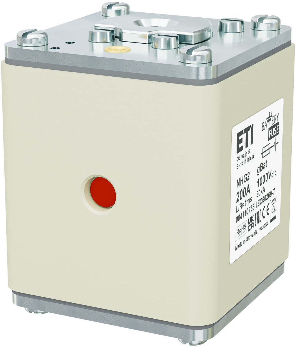 ETI Zekering NHG2 gBat Zekering NHG2 gbat 200a/1000V DC 4110755