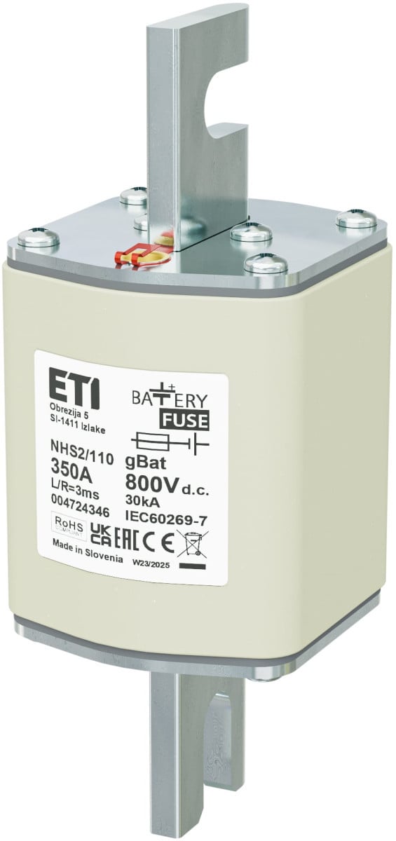 ETI Zekering NHS2 gBat Zekering NHS2/110 gbat 350a/800V DC 4724346
