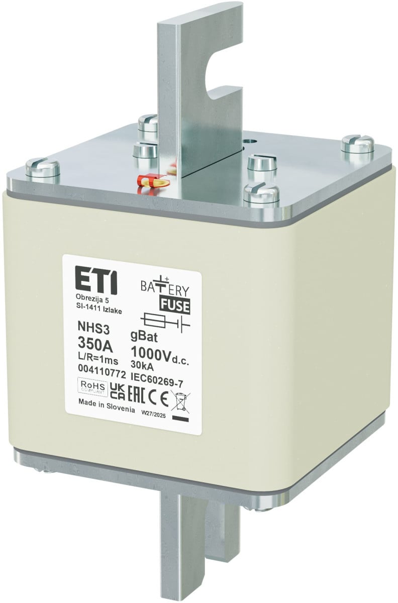 ETI Zekering NHS3 gBat Zekering NHS3 gbat 350a/1000V DC 4110772